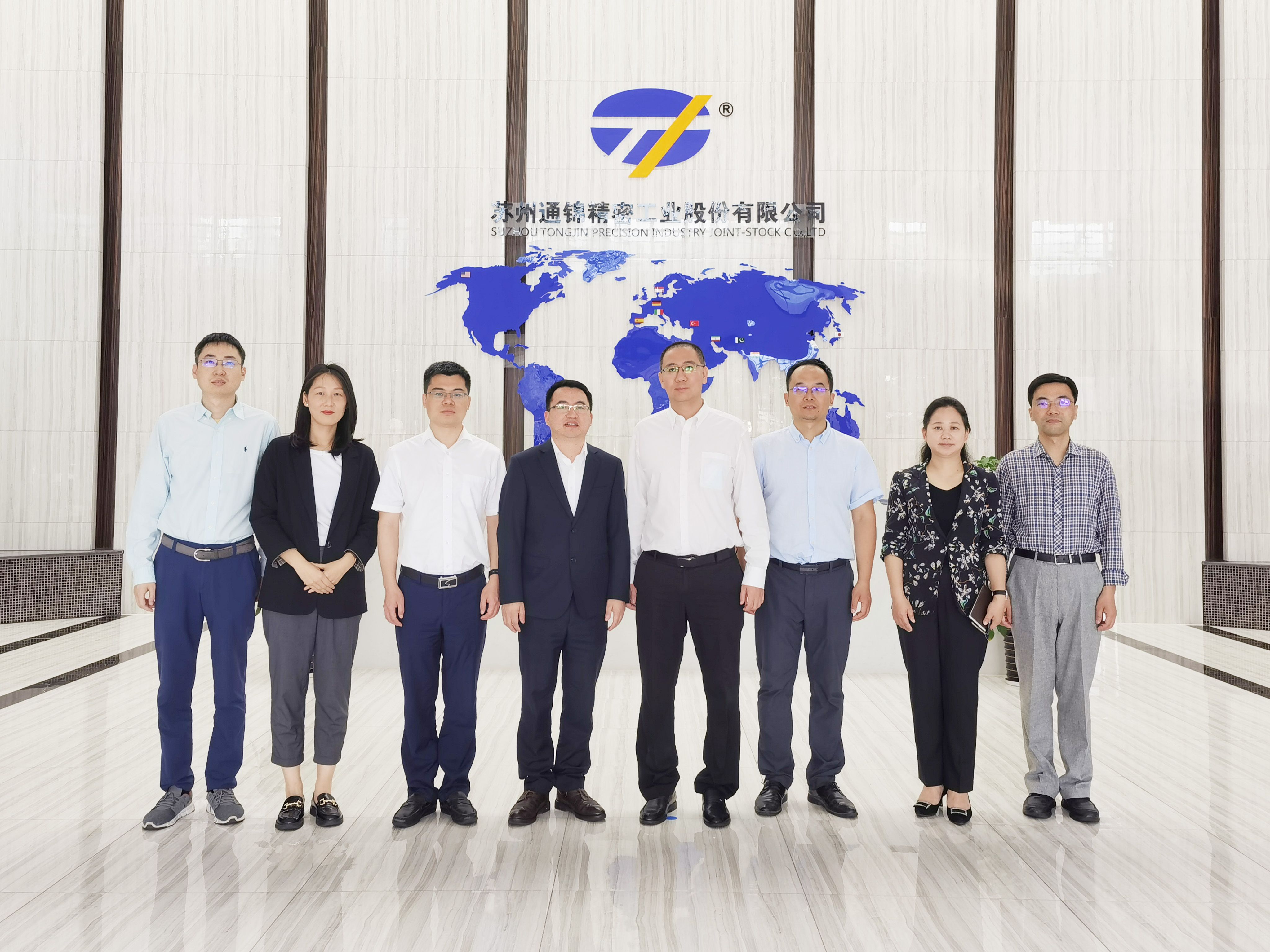 蘇州高新區管委會副主任梁棟一行調研通錦精密